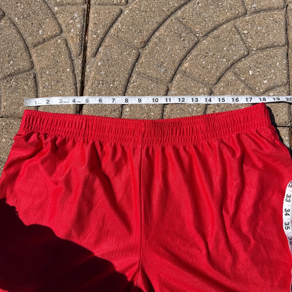 Vintage Starter Mens Mesh Athletic Basketball Shorts Red Size Large - Picture 6 of 8